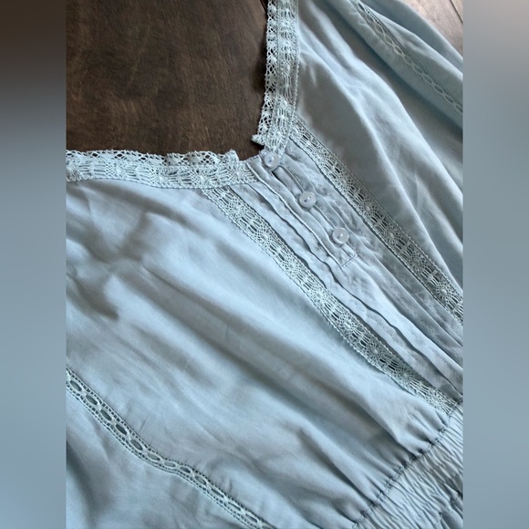 Aritzia blue midi dress sz Medium like new - Picture 10 of 10